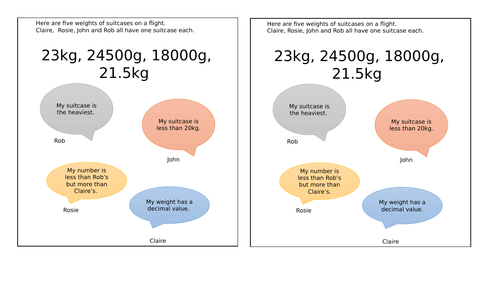 problem solving weight ks2