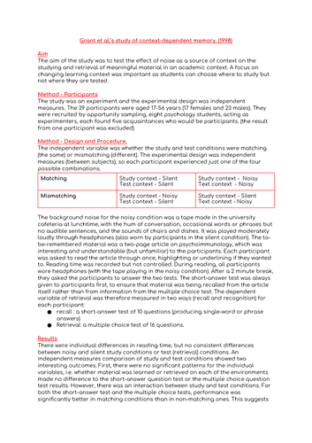 OCR Psychology Core Studies | Teaching Resources