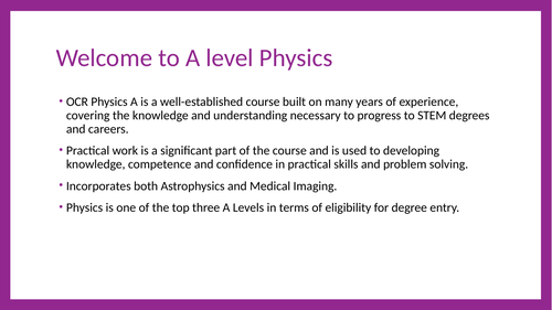 OCR Physics A Introduction: Standard form