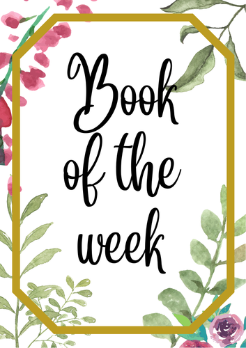 Botanical theme of the day/week classroom posters • Classroom Posters ...