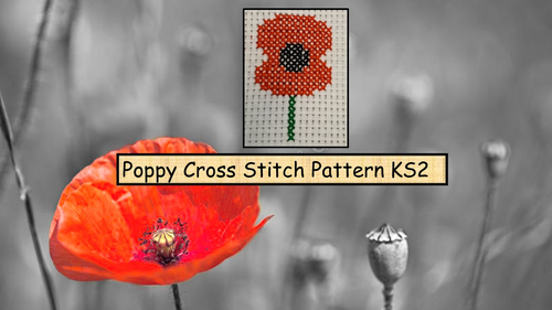 ks2-cross-stitch-poppy-pattern-in-flanders-field-commentary-history