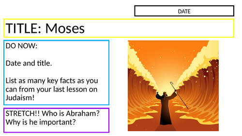 KS3 - Judaism // Moses 2021