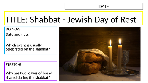 Ks3 Judaism Shabbat Teaching Resources