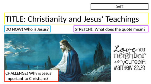 KS3 - Christianity // Jesus' Teachings 2022