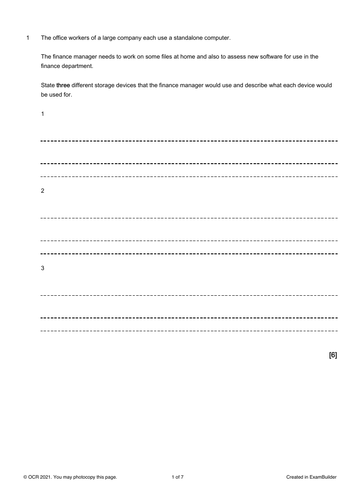 Input, Output & Storage devices (A Level) | Teaching Resources