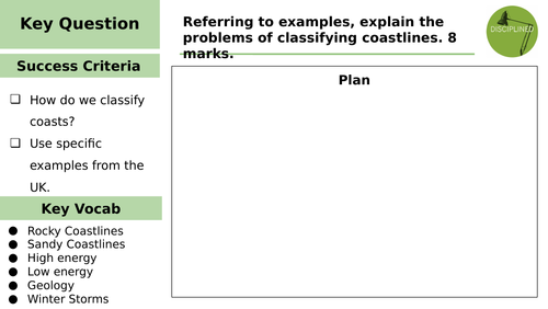 Edexcel A Level Geography - Coastal Landscapes & Change EQ1 Lessons ...