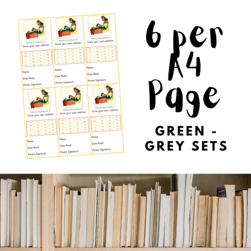 Yellow RWI Book Marks All standard books plus Non Fiction with Record