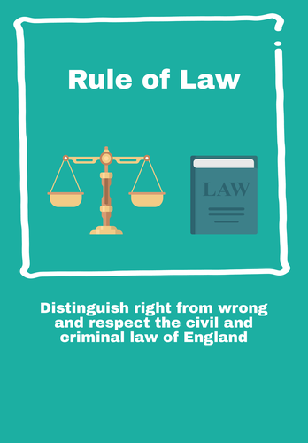 British Values - Rule of Law Poster | Teaching Resources