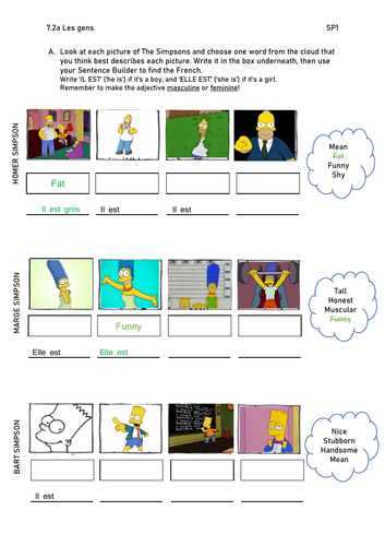 french-adjective-agreement-lesson-teaching-resources