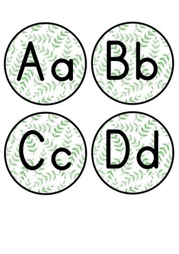 Leaf Alphabet Cards | Teaching Resources