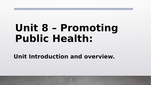 L3 EXTENDED DIPLOMA IN HEALTH AND SOCIAL CARE U8 PROMOTING PUBLIC ...