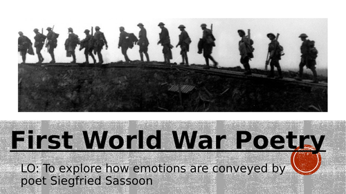 KS3: WW1 Poetry 'Suicide in the Trenches'