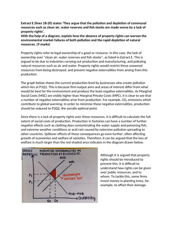 Economics- Micro- property rights and environmental market failure (9 ...