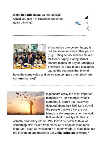 AQA Ethics - Intro. Rule Utilitarianism | Teaching Resources