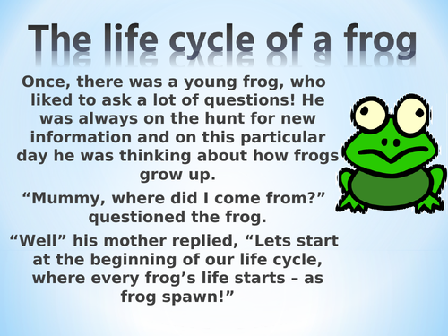 Life cycle of a frog PP | Teaching Resources