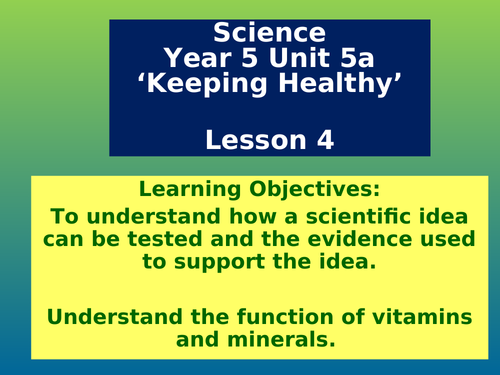 Science Healthy Eating 5 Powerpoints Planning Worksheets Year 5 and 6 ...