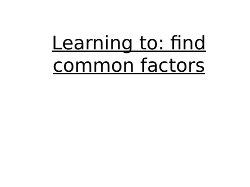 common factors between 8 and 6