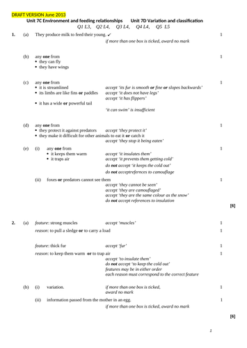 Biology-7c Environmental and feeding relationships | Teaching Resources