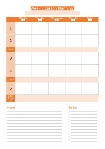 Print Your Own Teacher Planner | Teaching Resources