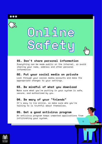 Online Safety Poster Secondary School | Teaching Resources