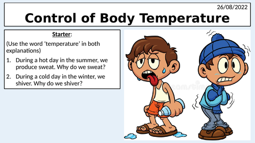The Brain, The Eye & Control of Body Temperature (3 Triple Science ...