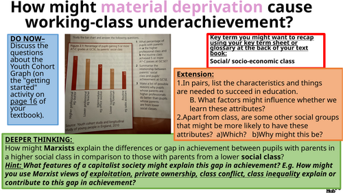 Sociology Education AS/A-level Sociology Education Class differences in ...