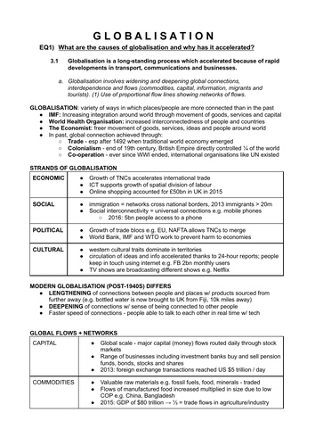 globalisation-a-level-geography-edexcel-notes-teaching-resources