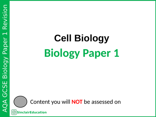AQA GCSE Biology Paper 1 Summary PowerPoints | Teaching Resources