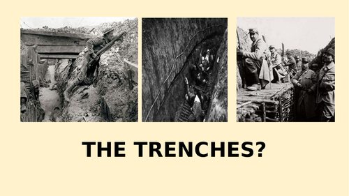 KEY STAGE 3 UNIT OF WORK - FIRST WORLD WAR | Teaching Resources