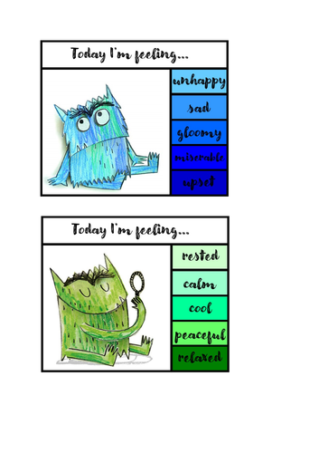 Colour Monster Feeling Display | Teaching Resources