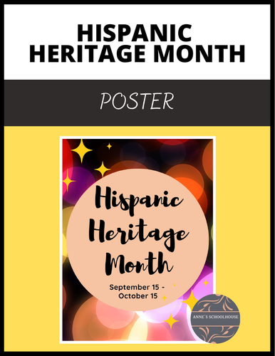 Hispanic Heritage Month Poster | Teaching Resources