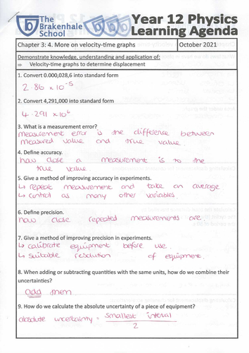 OCR Physics A Chapter 3: 4. More on velocity-time graphs