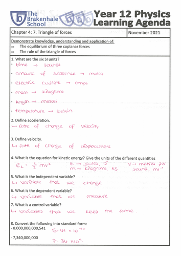 OCR Physics A Chapter 4: 7. Triangle of forces