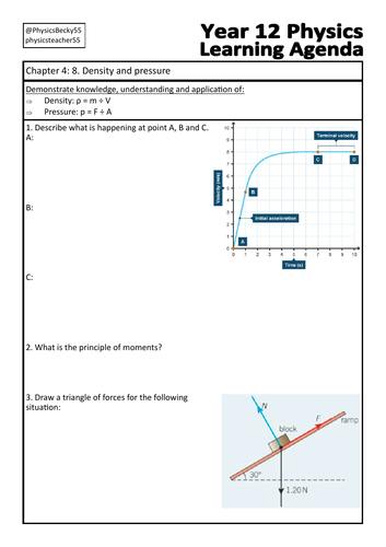 OCR Physics A Chapter 4: 8. Density and pressure