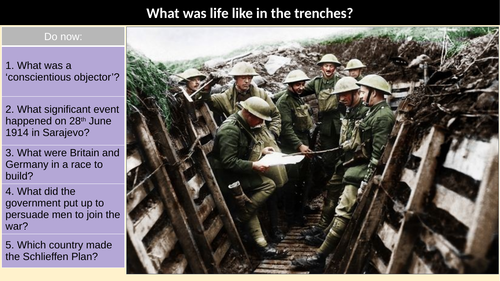 Fighting in the trenches WW1