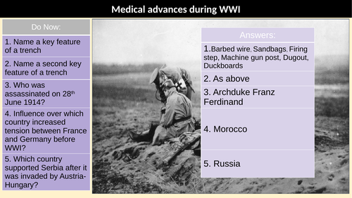 Medical Advancements WW1