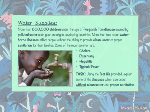 Geography - Drinking Water - Water Supplies