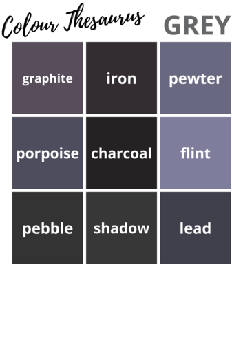 Colour Thesaurus Posters | Teaching Resources