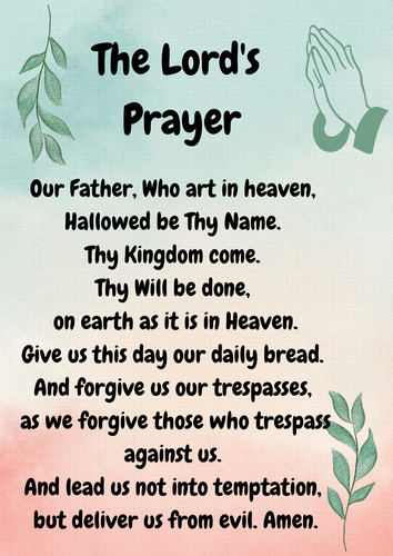 Lord's Prayer and Hail Mary | Teaching Resources