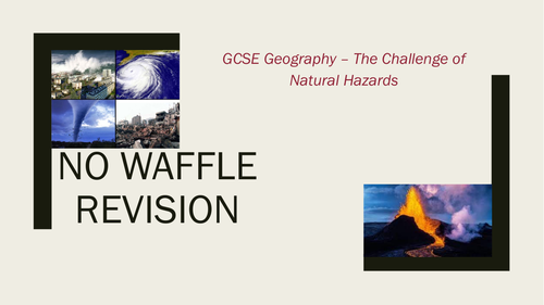 Gcse Aqa Geography Natural Hazards Powerpoint Revision Grade 8 9
