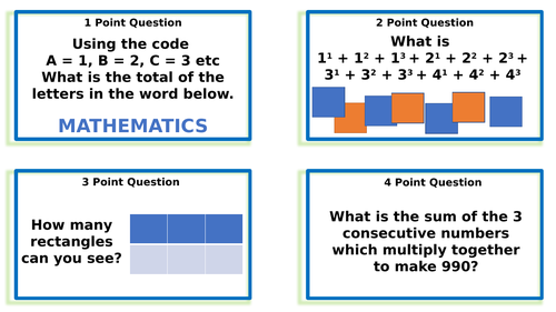 maths problem solving questions ppt