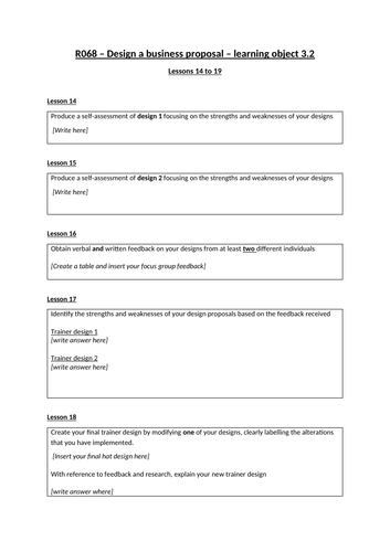 Resource pack for the Cambridge National Level 1/2 in Enterprise and ...