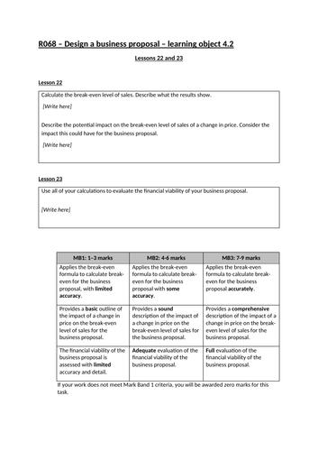 Resource pack for the Cambridge National Level 1/2 in Enterprise and ...