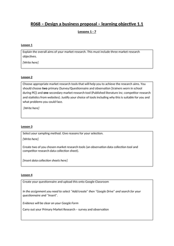 Resource pack for the Cambridge National Level 1/2 in Enterprise and ...