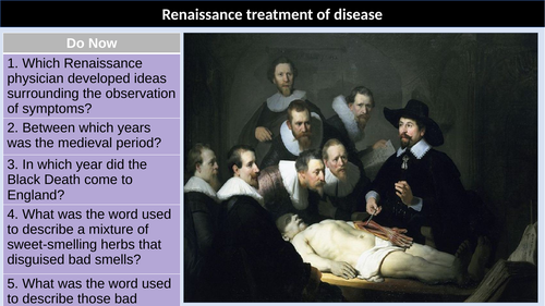 Renaissance treatment of disease
