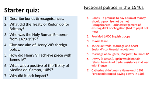 OCR A Level Tudors - The reign of Henry VIII after 1529 | Teaching ...