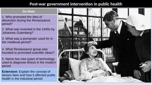 Medicine in Britain Post-war government intervention