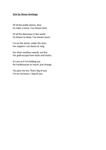 KS3 Poetry - Character and Voice in Poetry | Teaching Resources