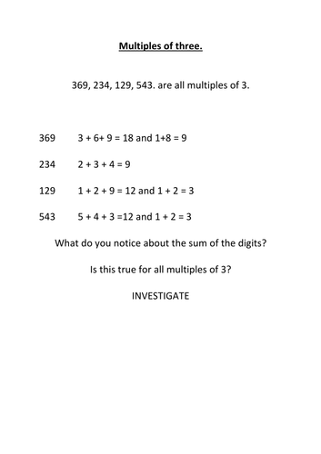 Properties of number | Teaching Resources