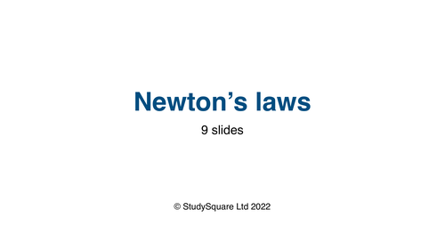 Newton’s laws for AQA GCSE Physics (Slides + Worksheet + Mark-sheet ...